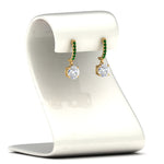 Load image into Gallery viewer, 1-carat-solitaire-diamond-drop-earrings-with-emerald-in-yellow-gold-FDEAR10983GEMGR-NL-YG