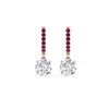 Load image into Gallery viewer, 1-carat-solitaire-diamond-drop-earrings-with-pink-sapphire-in-rose-gold-FDEAR10983GSADRPI-NL-RG