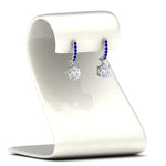 Load image into Gallery viewer, 1+Carat+Solitaire+Diamond+Drop+Earrings+In+White+Gold-FDEAR10983