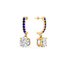 Load image into Gallery viewer, 1-carat-solitaire-diamond-drop-earrings-with-sapphire-in-yellow-gold-FDEAR10983GSABL-NL-YG