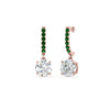 Load image into Gallery viewer, 1 Carat Solitaire Diamond Drop Earrings