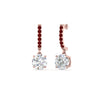 Load image into Gallery viewer, 1 Carat Solitaire Diamond Drop Earrings