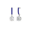 Load image into Gallery viewer, 1 Carat Solitaire Diamond Drop Earrings