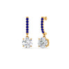 Load image into Gallery viewer, 1 Carat Solitaire Diamond Drop Earrings