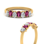 Load image into Gallery viewer, 1 Carat Teardrop Wedding Band Diamond