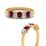 Load image into Gallery viewer, 1 Carat Teardrop Wedding Band Diamond