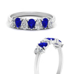 Load image into Gallery viewer, 1 Carat Teardrop Wedding Band Diamond