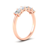 Load image into Gallery viewer, 1-ct-asscher-cut-five-stone-diamond-band-in-rose-gold-fdwb8008asangle2-1.00ct-nl-rg.jpg?v=1773743952