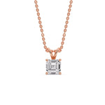 Load image into Gallery viewer, 1-ct-asscher-diamond-pendant-in-rose-gold-FDPD8469ANGLE1-AS-1.00-RG.jpg?v=1758706545