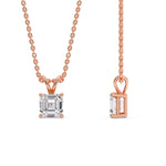 Load image into Gallery viewer, 1-ct-asscher-diamond-pendant-in-rose-gold-FDPD8469ANGLE3-AS-1.00-RG.jpg?v=1758706545