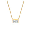 Load image into Gallery viewer, 1-ct-east-west-radiant-cut-bezel-diamond-pendant-in-yellow-gold-fdpd11763raangle1-1.00ct-nl-yg.jpg