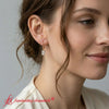 Load image into Gallery viewer, 1-ct-emerald-cut-diamond-drop-earrings-in-rose-gold-fdear11236em-model