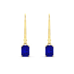Load image into Gallery viewer, 1-ct-emerald-cut-sapphire-drop-earrings-in-yellow-gold-fdear11236emgsablangle2-1.00ct-nl-yg.jpg?v=1765364316