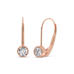 Load image into Gallery viewer, 1-ct-lever-back-bezel-set-round-diamond-earrings-in-rose-gold-FDEAR11589RO-1.00-CT-ANGLE1-RG?v=1755863038