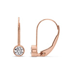 Load image into Gallery viewer, 1-ct-lever-back-bezel-set-round-diamond-earrings-in-rose-gold-FDEAR11589RO-1.00-CT-ANGLE3-RG?v=1755863039