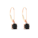 Load image into Gallery viewer, 1-ct-leverback-cushion-cut-black-diamond-drop-earrings-in-rose-gold-fdear11236cugblackangle3-1.00ct-nl-rg.jpg?v=1765359797