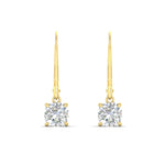 Load image into Gallery viewer, 1-ct-leverback-cushion-cut-diamond-drop-earrings-in-yellow-gold-fdear11236cuangle2-1.00ct-nl-yg.jpg?v=1765359796