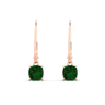Load image into Gallery viewer, 1-ct-leverback-cushion-cut-emerald-drop-earrings-in-rose-gold-fdear11236cugemgrangle2-1.00ct-nl-rg.jpg?v=1765359796