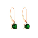 Load image into Gallery viewer, 1-ct-leverback-cushion-cut-emerald-drop-earrings-in-rose-gold-fdear11236cugemgrangle3-1.00ct-nl-rg.jpg?v=1765359797