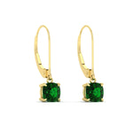 Load image into Gallery viewer, 1-ct-leverback-cushion-cut-emerald-drop-earrings-in-yellow-gold-fdear11236cugemgrangle3-1.00ct-nl-yg.jpg?v=1765359797