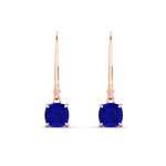 Load image into Gallery viewer, 1-ct-leverback-cushion-cut-sapphire-drop-earrings-in-rose-gold-fdear11236cugsablangle2-1.00ct-nl-rg.jpg?v=1765359796