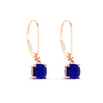 Load image into Gallery viewer, 1-ct-leverback-cushion-cut-sapphire-drop-earrings-in-rose-gold-fdear11236cugsablangle3-1.00ct-nl-rg.jpg?v=1765359796