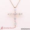Load image into Gallery viewer, 1-ct-marquise-diamond-cross-pendant-in-18k-rose-gold-fdpd10872-nl-rg