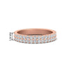 Load image into Gallery viewer, 1-ct-pavé-set-double-diamond-wedding-ring-in-rose-gold-FD11378B-1.00CT-NL-RG-HW