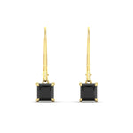 Load image into Gallery viewer, 1-ct-princess-cut-black-diamond-leverback-dangle-earrings-in-yellow-gold-fdear11236prgblackangle2-1.00ct-nl-yg.jpg?v=1765510587