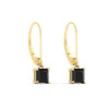 Load image into Gallery viewer, 1-ct-princess-cut-black-diamond-leverback-dangle-earrings-in-yellow-gold-fdear11236prgblackangle3-1.00ct-nl-yg.jpg?v=1765510587