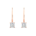 Load image into Gallery viewer, 1-ct-princess-cut-diamond-leverback-dangle-earrings-in-rose-gold-fdear11236prangle2-1.00ct-nl-rg.jpg?v=1765510586