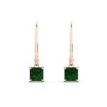 Load image into Gallery viewer, 1-ct-princess-cut-emerald-leverback-dangle-earrings-in-rose-gold-fdear11236prgemgrangle2-1.00ct-nl-rg.jpg?v=1765510586