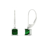 Load image into Gallery viewer, 1-ct-princess-cut-emerald-leverback-dangle-earrings-in-white-gold-fdear11236prgemgrangle1-1.00ct-nl-wg.jpg?v=1765510586