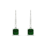 Load image into Gallery viewer, 1-ct-princess-cut-emerald-leverback-dangle-earrings-in-white-gold-fdear11236prgemgrangle2-1.00ct-nl-wg.jpg?v=1765510586