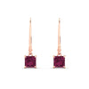 Load image into Gallery viewer, 1-ct-princess-cut-pink-sapphire-leverback-dangle-earrings-in-rose-gold-fdear11236prgsadrpiangle2-1.00ct-nl-rg.jpg?v=1765510586