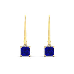 Load image into Gallery viewer, 1-ct-princess-cut-sapphire-leverback-dangle-earrings-in-yellow-gold-fdear11236prgsablangle2-1.00ct-nl-yg.jpg?v=1765510586