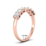 Load image into Gallery viewer, 1-ct-seven-stone-diamond-wedding-band-in-rose-gold-FD8008OVBANGLE2-1.00CT-NL-RG-HW.jpg?v=1763628833