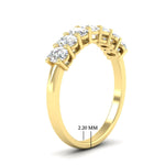 Load image into Gallery viewer, 1-ct-seven-stone-diamond-wedding-band-in-yellow-gold-FD8008OVBANGLE2-1.00CT-NL-YG-HW.jpg?v=1763628833