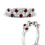 Load image into Gallery viewer, 1-ct-vintage-ruby-wedding-bands-for-women-in-white-gold-fdw2308grudrangle3-1.00ct-nl-wg