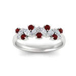 Load image into Gallery viewer, 1-ct-vintage-ruby-wedding-bands-for-women-in-white-gold-fdw2308grudrangle5-1.00ct-nl-wg