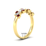 Load image into Gallery viewer, 1-ct-vintage-ruby-wedding-bands-for-women-in-yellow-gold-fdw2308grudrangle2-1.00ct-nl-yg-hw