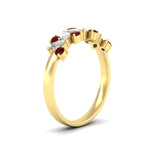 Load image into Gallery viewer, 1-ct-vintage-ruby-wedding-bands-for-women-in-yellow-gold-fdw2308grudrangle2-1.00ct-nl-yg