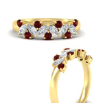 Load image into Gallery viewer, 1-ct-vintage-ruby-wedding-bands-for-women-in-yellow-gold-fdw2308grudrangle3-1.00ct-nl-yg