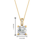 Load image into Gallery viewer, 1-ct-asschre-cut-diamond-filigree-pendant-in-FDPD86802AS1.0CTANGLE2-NL-YG
