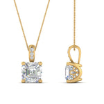 Load image into Gallery viewer, 1-ct-asschre-cut-diamond-filigree-pendant-in-FDPD86802AS1.0CTANGLE2-NL-YG