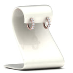 Load image into Gallery viewer, 1-ct.-diamond-small-hoop-earring-in-rose-gold-FD-EAR10773-NL-RG
