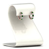 Load image into Gallery viewer, 1-ct.-diamond-small-hoop-earring-with-emerald-in-rose-gold-FD-EAR10773GEMGR-NL-RG