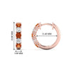 Load image into Gallery viewer, 1-ct.-diamond-small-hoop-earring-with-orange-sapphire-in-rose-gold-FDEAR10773GSAORANGLE1-NL-RG_1c631edb-f0c2-499d-a5d5-8194f497330e