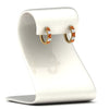 Load image into Gallery viewer, 1-ct.-diamond-small-hoop-earring-with-orange-sapphire-in-yellow-gold-FD-EAR10773GSAOR-NL-YG