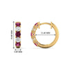 Load image into Gallery viewer, 1-ct.-diamond-small-hoop-earring-with-pink-sapphire-in-yellow-gold-FDEAR10773GSADRPIANGLE1-NL-YG_d6b54960-753b-4e55-88cf-607d26719766